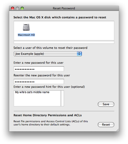 password reset utility for mac